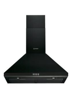 Indesit Aria Ihpc6.4Amk Built-In Chimney Cooker Hood - Black